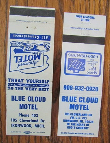 Love Hotels Timberline By OYO Lake Superior (Blue Cloud Motel) - Matchbook (newer photo)